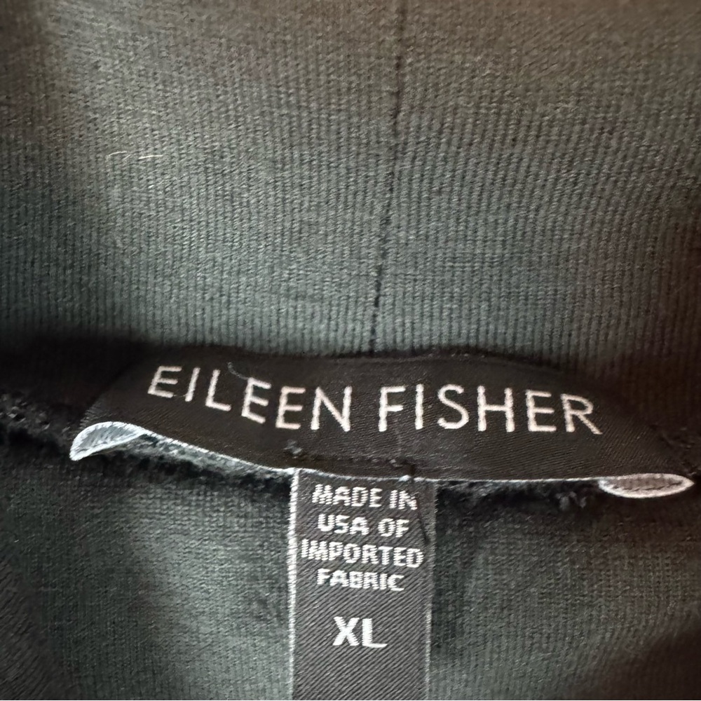 Eileen Fisher Womens XL Black Long Sleeve Turtleneck Top Rayon Lycra Casual - Picture 2 of 6